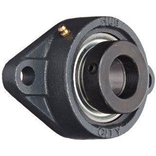Hub City FB230URX1 1/4 Flange Block Mounted Bearing, 2 Bolt, Normal Duty, Relube, Eccentric Locking Collar, Narrow Inner Race, Cast Iron Housing, 1 1/4" Bore, 1.949" Length Through Bore, 5.125" Mounting Hole Spacing Industrial & Scienti