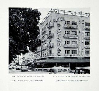 1956 Print Hotel Potomac San Bernardino Quarter Caracas Venezuela Cityscape Inn   Original Halftone Print  