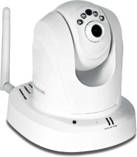 TRENDnet Wireless N Pan, Tilt, Zoom Network Cloud Surveillance Camera with 1 Way Audio and Night Vision, TV IP851WIC (White)  Trendnet Ip Camera  Camera & Photo