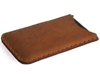 Nokia Lumia 928 Cover Case. Hand Sewing Waxed Genuine Brown Leather Phone Sleeve. Raw Style Cell Phones & Accessories