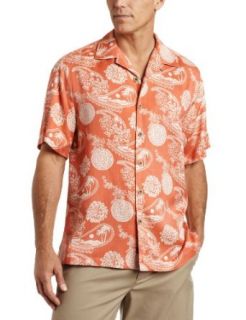 Caribbean Joe Men's Islands In A Dream Camp Shirt, Guava, Medium at  Mens Clothing store