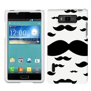 LG Splendor Multiple Mustache Hard Case Phone Cover Cell Phones & Accessories