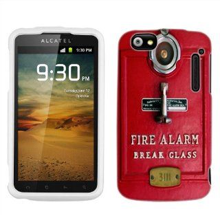 Alcatel One Touch 960c Vintage Red Fire Alarm Phone Case Cover Cell Phones & Accessories