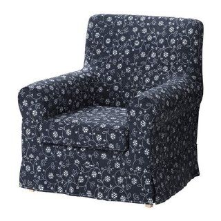Ikea Ektorp Jennylund Armchair Cover, Chair Slipcover Laxa Blue  