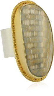 Heather Benjamin "Wave" Fossilized Clam Ring. Size 7 Jewelry
