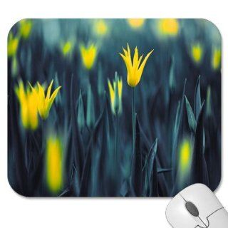 Mousepad   9.25" x 7.75" Designer Mouse Pads   Design Flowers   Tulips (MPFLT 095) Computers & Accessories