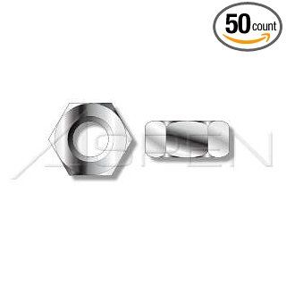 (50pcs) Metric DIN 934 M10X1 Regular Hex Nut Stainless Steel A2 Ships Free in USA