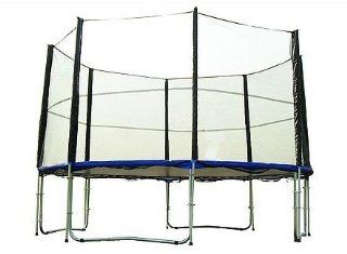 Aosom 12' Round Complete Trampoline Set   Trampoline, Safety Enclosure System and 3 Step Ladder  Sports & Outdoors