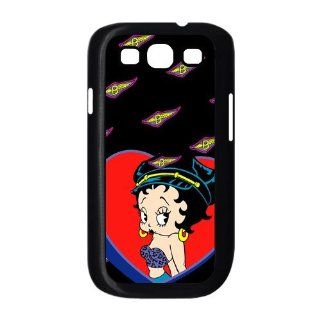 Betty Boop Samsung Galaxy S3 I9300/I9308/I939 Case Cartoon Star Top Cases Cover Black Sides Cell Phones & Accessories