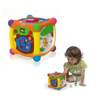Generic 936 Magic Cube Model Multi function Toy Storage and Sorter Box with Puzzle,Music,Toy Blocks and Telephone for One and a Half Year Old Above Baby Toys & Games