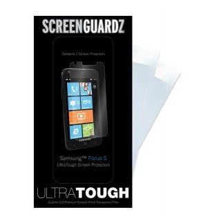 Samsung Focus S i937 i 937 Cell Phone UltraTough Clear Transparent Screen Shield Guard Cover (Wet Apply)   INCLUDES 2 PROTECTORS AND SQUEEGEE Cell Phones & Accessories