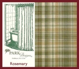 Rosemary Shower Curtain   Primitive Shower Curtains