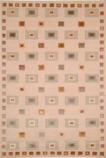 Safavieh TB372B 5 5 x 7 ft. 6 in. Rectangle Contemporary Tibetan Ivory Hand Knotted Rug   Area Rugs