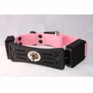 Collar with Built in Retractable Leash Size See Size Chart Below Medium (13"   17"), Color Pretty Pink  Pet Collars 