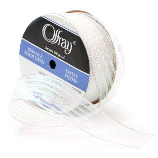 Offray Wired Edge Recital Craft Ribbon, 1 1/2 Inch Wide by 15 Yard Spool, Opal