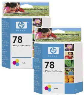 HP No. 78 High Yield Tri Color Ink Cartridge Twin Pack (C6578A) Electronics