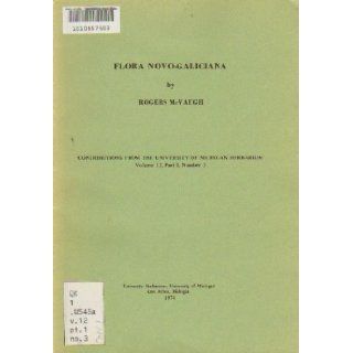 Flora Novo Galiciana Rogers McVaugh Books