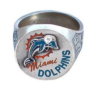 Miami Dolphins Ring   NFL Football Fan Shop Sports Team Merchandise  Sports & Outdoors