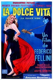 la DOLCE VITA movie poster Trevi Fountain Marcello Mastroianni Federico Fellini ANITA EKBERG   Prints