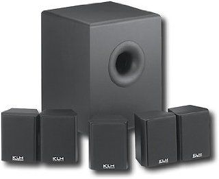 KLH HTA 4100 6 Pc.(5.1 Surround Sound)Home Theater System with Powered Subwoofer Electronics