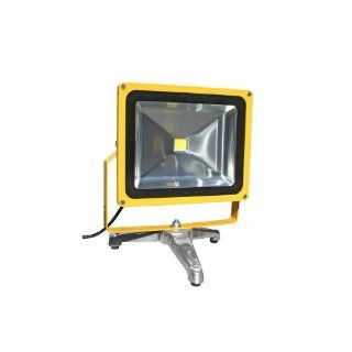 Lind Equipment LE970LED FS Super Bright LED Portable Floodlight, 50 Watts, Weatherproof, Industrial, Bulbs Rated for 50, 000 hours, Low Energy Usage, as bright as a 500 Watt quartz halogen, Cast Aluminum Floor Stand Flood Lighting Industrial & Scient