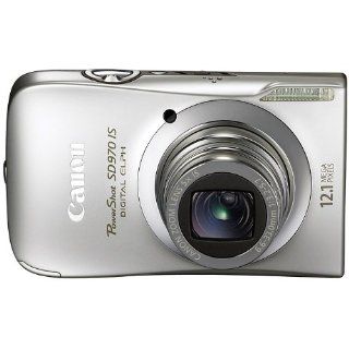 Canon PowerShot SD970IS 12.1 MP Digital Camera with 5x Optical Zoom and 3.0 inch LCD (Silver)  Point And Shoot Digital Cameras  Camera & Photo