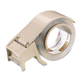 Scotch H122   Compact and Quick Loading Dispenser for Box Sealing Tape, 3 core, Plastic, Gray  Packing Tape Dispensers 