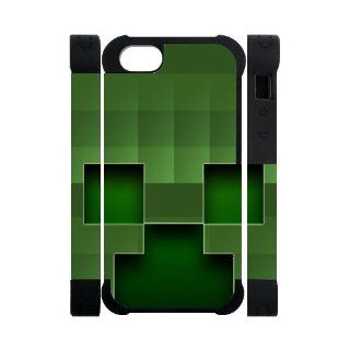 Dual protective Silicone&Polymer Anti slip Diy one piece Case iPhone 5 Minecraft Game Awesome Image 971_05 Cell Phones & Accessories