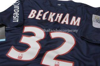 DAVID BECKHAM #32 New 12 13 PSG Paris Saint Germain L1 Home Football Shirt Jersey (US Small)  Soccer Jerseys  Sports & Outdoors
