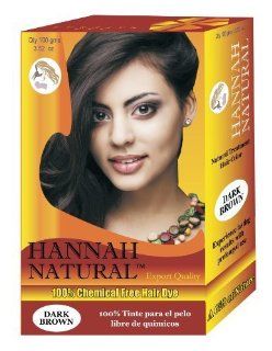 Hannah Natural 100% Chemical Free Hair Dye, Dark Brown, 100 Gram  Massage Oils  Beauty