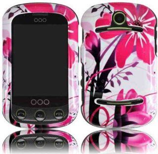 White Pink Flower Hard Cover Case for Pantech Pursuit II 2 P6010 Cell Phones & Accessories
