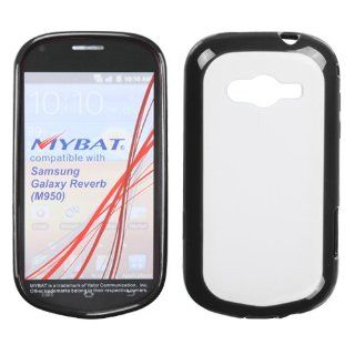 MYBAT SAMM950CASKGM0006NP Soft Gummy Transparent Protective Case for Samsung Galaxy Reverb M950   1 Pack   Retail Packaging   Clear/Solid Black Cell Phones & Accessories