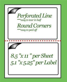 1400 Half Sheet Laser/ink Jet 5.5" X 8.5" Shipping Labels (Self Adhesive White Labels for , Paypal, Fedex, Ups, Usps, Click n ship, Comparable to Avery 5126 