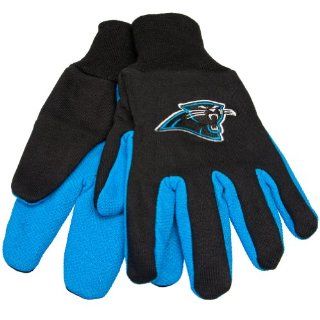 Carolina Panthers   Mens Carolina Panthers   Logo Utility Gloves Black Sports & Outdoors