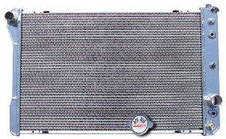 3 Row All Aluminum Replacement Radiator for the 1982 1992 Pontiac Firebird Trans Am Radiator, 1982 1992 Chevy Camaro Radiator, Pontiac Firebird Radiator Replacment, Chevy Camaro Radiator Replacment (Please Specify Engine Size When Ordering.)   Manufactured