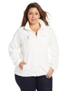 Columbia Women's Big Tested Tough In Pink Benton Springs Full Zip Jacket Fleece Outerwear Jackets