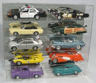 Diecast Display Case 118 scale fits 10 large cars  Sports Related Display Cases  Sports & Outdoors