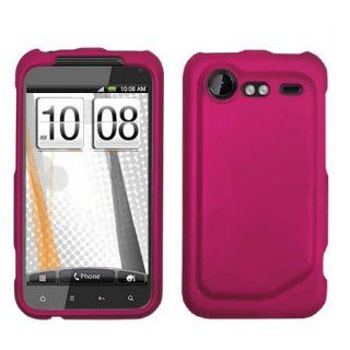 HTC 6350 T130 incredible 2, incredible S Hard Plastic Snap on Cover Rose Pink (Rubberized) Verizon (does not fit HTC 6300 incredible) Cell Phones & Accessories