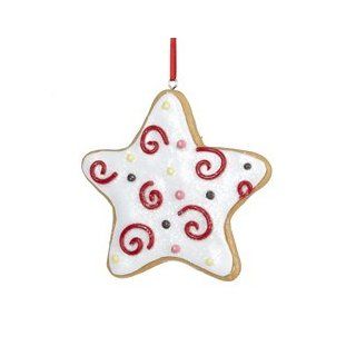 3.75" Gingerbread Kisses Gingersnap Star Cookie Christmas Ornament   Decorative Hanging Ornaments