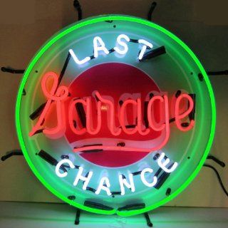 Last Change Garage Neon Sign (Multi) (24"H x 24"W x 4"D)   Island Light Fixtures
