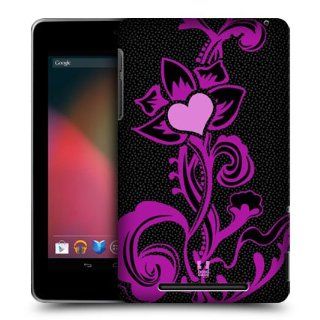 Head Case Designs Black Heart Collection Hard Back Case Cover For Asus Google Nexus 7 Cell Phones & Accessories