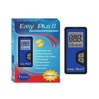 Easy Plus II Glucose Meter Health & Personal Care