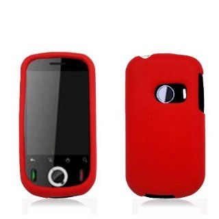 Solid Red Silicone Skin Gel Cover Case For Huawei M835 Cell Phones & Accessories