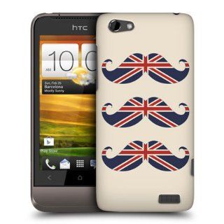 Head Case Designs UK Flag Moustaches Hard Back Case Cover for HTC One V Cell Phones & Accessories