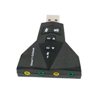 HDE Virtual 7.1 Channel USB Sound Adapter Computers & Accessories