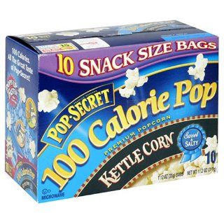 Pop Secret Popcorn, 100 Calorie Packs, Kettle Popcorn, 10 Count Packages (Pack of 6)  Microwave Popcorn  Grocery & Gourmet Food