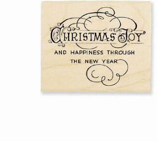 Stampendous Wood Handle Stamp, Christmas Year