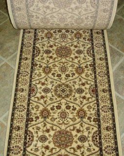119702   Rug Depot Traditional Oriental Stair Runner   26" Wide Hallrunner   ********ORDER THE LENGTH OF YOUR RUNNER IN FOOTAGE IN THE QUANTITY TAB   EACH QUANTITY EQUALS 1 FOOT********   Ivory Background   Hallway and Stairrunner ON SALE   FREE Sergi