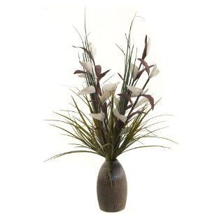 D and W Silks Lighted Bird Of Paradise in Ceramic Vase   Plant Containers