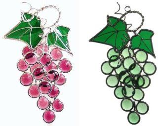 Stained Glass Grapes Suncatcher  Patio, Lawn & Garden